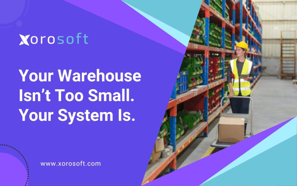 Warehouse team using real-time inventory management system
