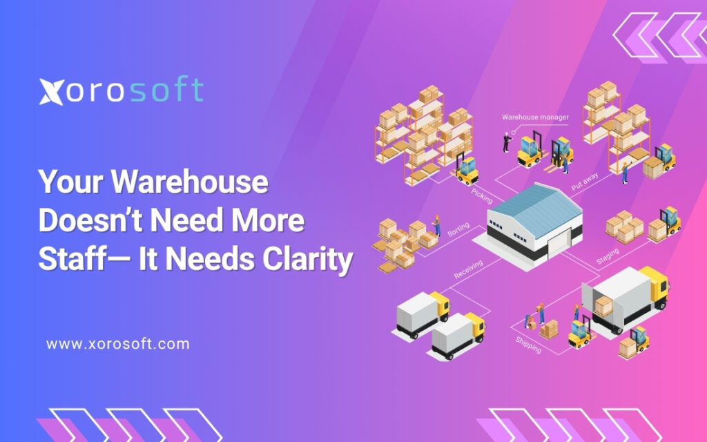 Real-time warehouse inventory dashboard in Xorosoft ERP