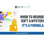 Inventory reorder point formula dashboard in Xorosoft ERP
