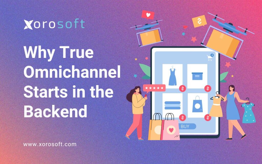 Omnichannel ERP system dashboard connecting Shopify and Amazon