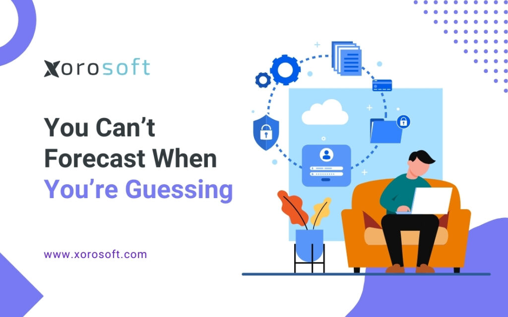 ERP forecasting dashboard in Xorosoft interface