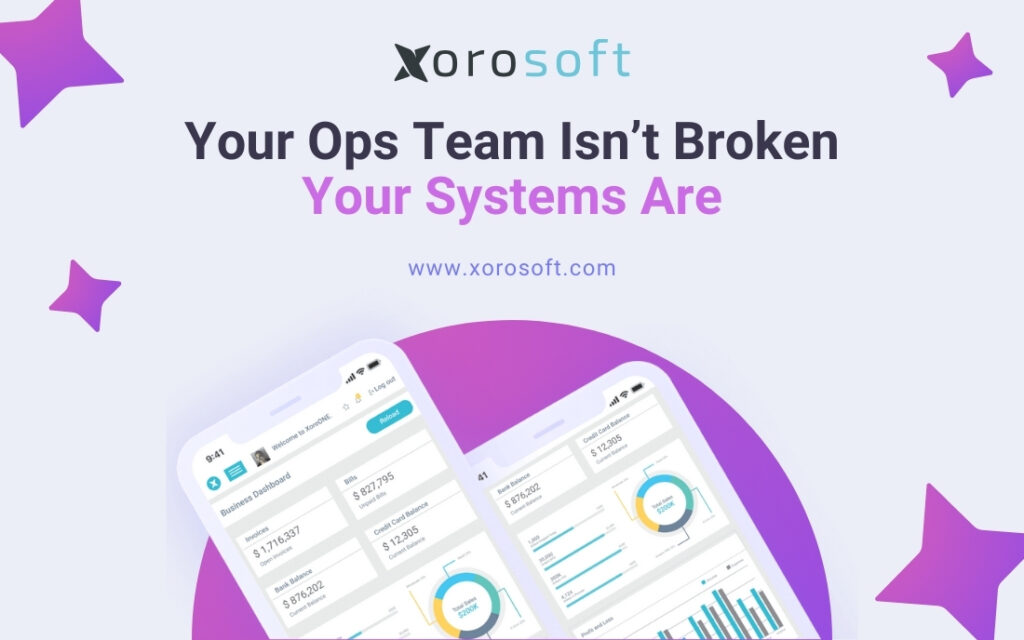 Team using Xorosoft to fix disconnected ERP systems