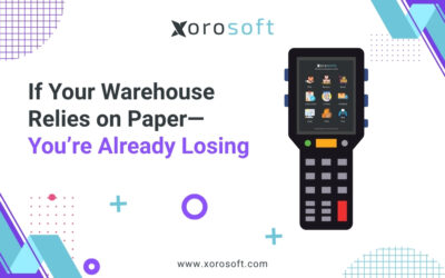 Warehouse worker using paper-based system – slow and error-prone