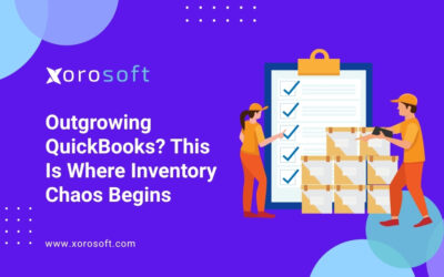 Xorosoft ERP dashboard for businesses outgrowing QuickBooks