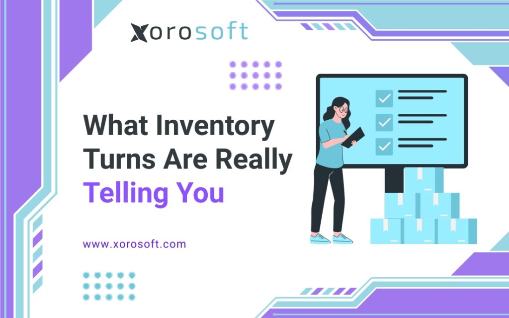 Inventory turnover chart showing SKU movement trends