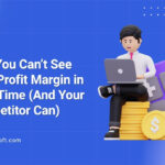 Dashboard showing real-time profit margin in ERP