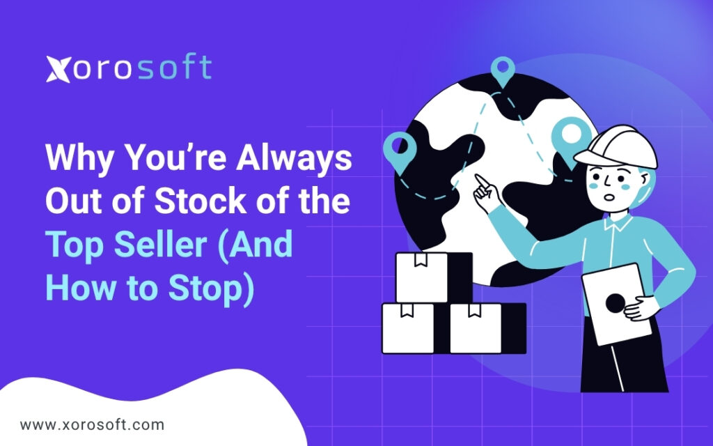 Dashboard showing out of stock inventory alert in ERP system