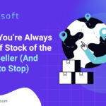 Dashboard showing out of stock inventory alert in ERP system