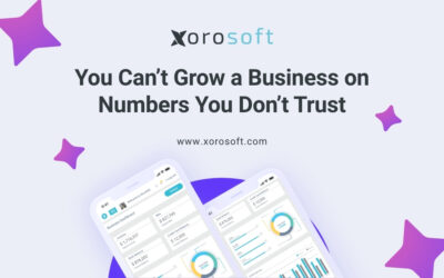 Trustworthy business data on Xorosoft ERP dashboard