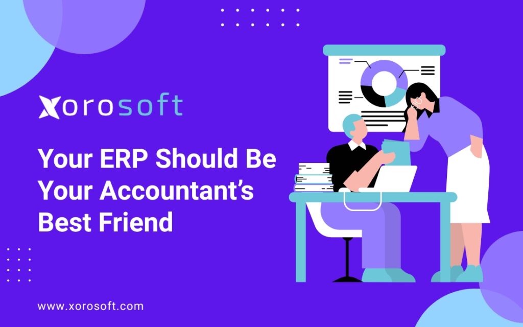 Accountant using ERP dashboard to reconcile transactions
