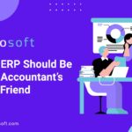 Accountant using ERP dashboard to reconcile transactions