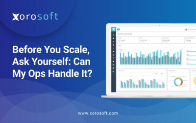 Dashboard showing scalable business operations in Xorosoft ERP