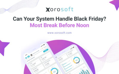 Real-time ERP dashboard handling Black Friday sales
