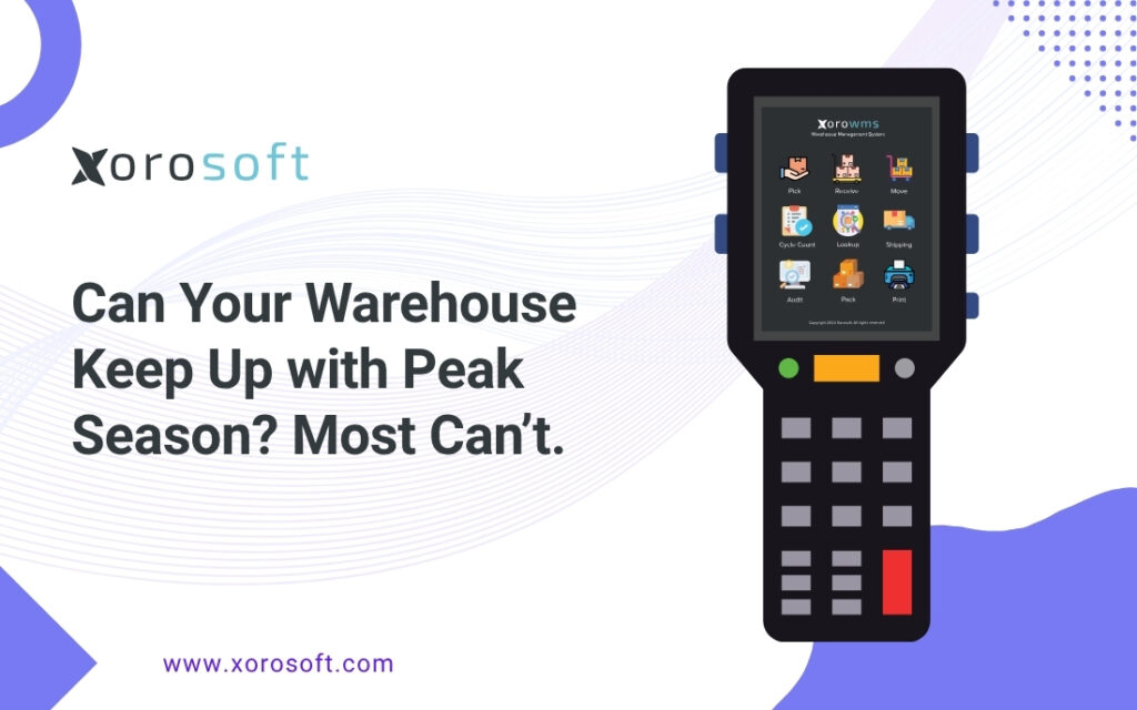 Warehouse team using ERP for peak season fulfillment
