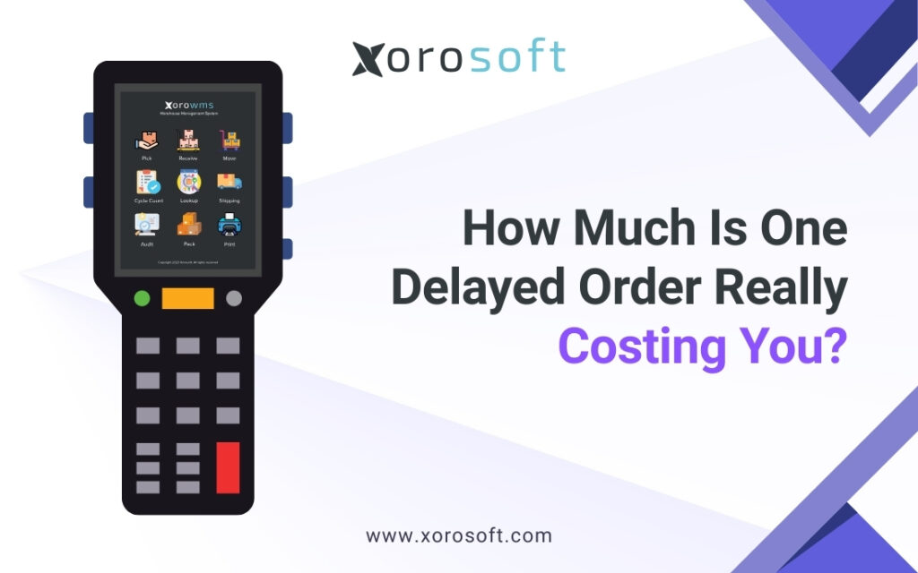 Delayed order cost breakdown across supply chain