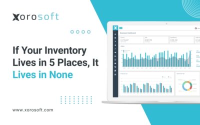 Dashboard view of an inventory management system