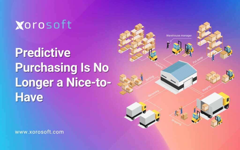 Predictive purchasing dashboard in Xorosoft ERP