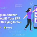 Xorosoft ERP dashboard showing real-time Amazon inventory updates