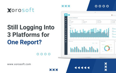 Xorosoft centralized ERP dashboard with real-time reporting