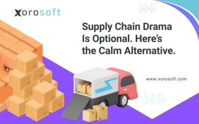 Real-time dashboard of supply chain management software