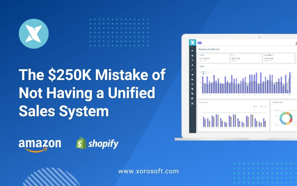 Real-time sales dashboard in unified ERP system