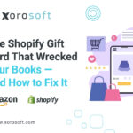 Shopify gift card accounting dashboard in Xorosoft ERP