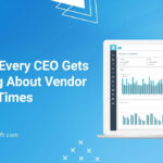 ERP dashboard showing vendor lead time analytics