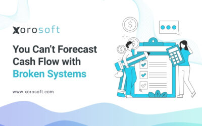Cash flow forecasting dashboard using Xorosoft ERP