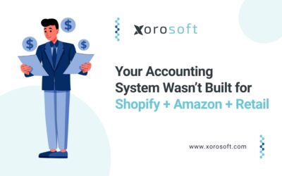 Dashboard showing Shopify Amazon accounting integration in Xorosoft ERP