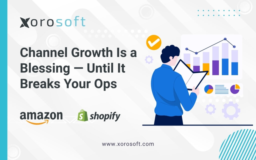 Xorosoft ERP dashboard for multi-channel operations
