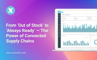 Connected supply chains with Xorosoft ERP dashboard