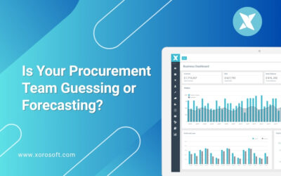 Procurement forecasting dashboard in Xorosoft ERP