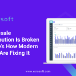 Xorosoft wholesale distribution ERP dashboard with real-time inventory