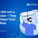 CPA reviewing real-time ERP dashboard with inventory data