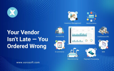 Dashboard showing procurement mistakes in ERP system