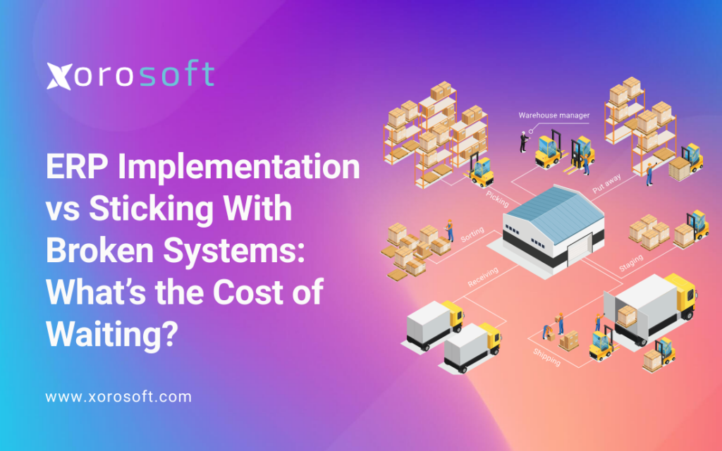 erp implementation cost vs broken systems infographic