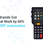 ERP automation dashboard showing reduced manual work