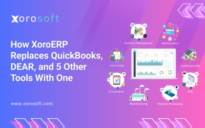 XoroERP dashboard replacing QuickBooks and DEAR Systems