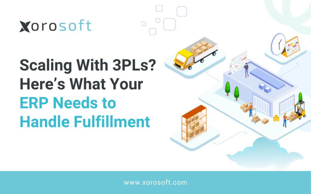 ERP for 3PL fulfillment dashboard showing real-time inventory sync