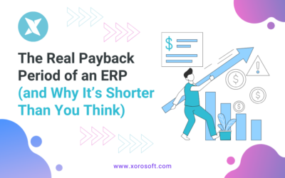 ERP payback period graph showing faster ROI with Xorosoft