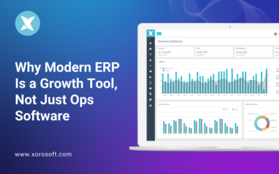 Modern ERP growth tool dashboard with real-time inventory sync