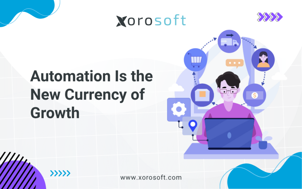 Dashboard showing eCommerce automation metrics in Xorosoft ERP