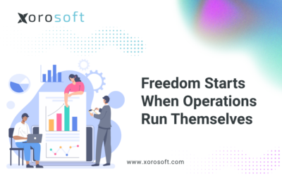 Dashboard showing eCommerce operations automation in Xorosoft ERP