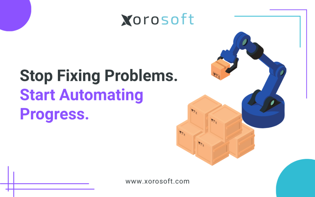 ecommerce process automation dashboard in Xorosoft ERP