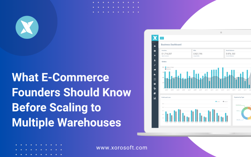 multi-warehouse ecommerce operations map showing connected fulfillment centers