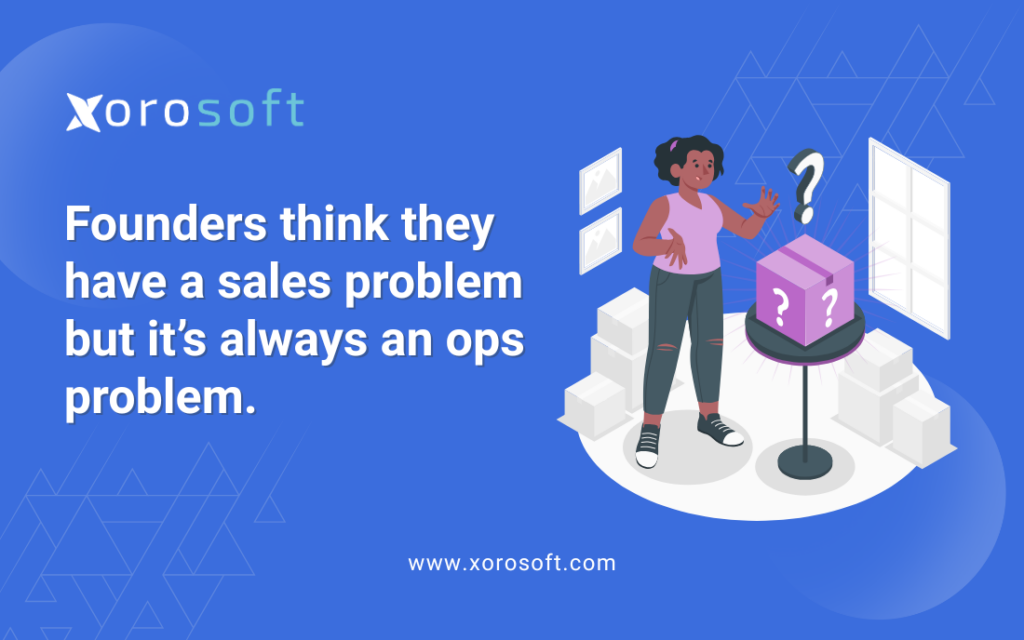Team using a centralized operations system to manage inventory