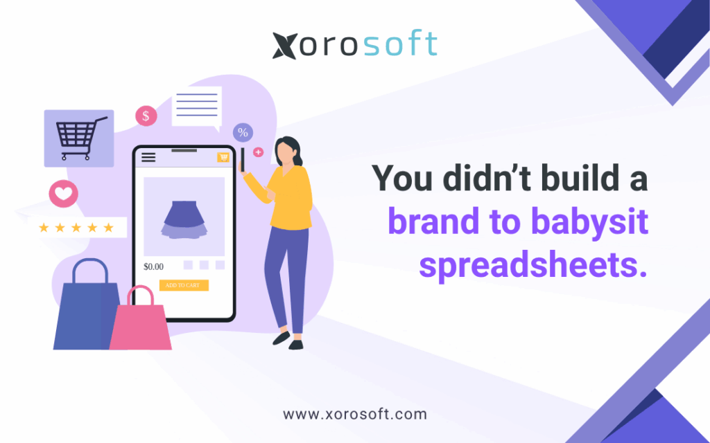 Dashboard of a centralized inventory system showing real-time stock levels