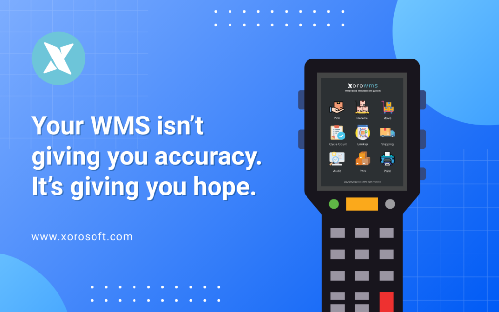 Dashboard showing improved WMS accuracy across warehouse locations