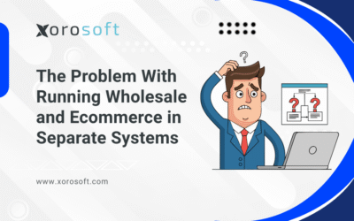 Wholesale and ecommerce separate systems workflow diagram
