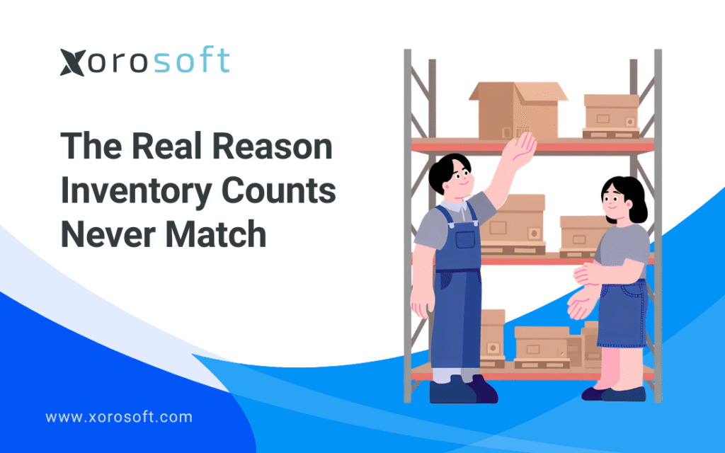 Inventory mismatch causes across multiple systems dashboard view